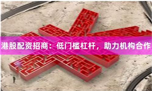 港股配资招商:低门槛杠杆,助力机构合作